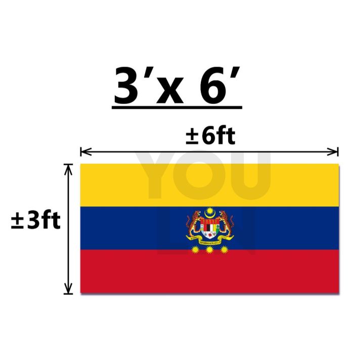 WILAYAH FLAG - 3' X 6' (POLYMESH)