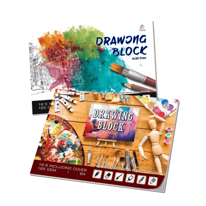 FAMOSA B4 DRAWING BLOCK 16+2 165GSM