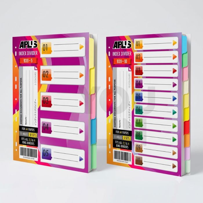 Aplus 10 Colour Index Divider