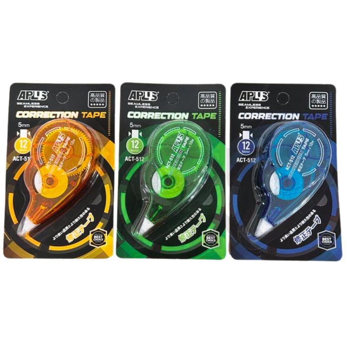 APLUS ACT-512 CORRECTION TAPE - 5MM X 12M