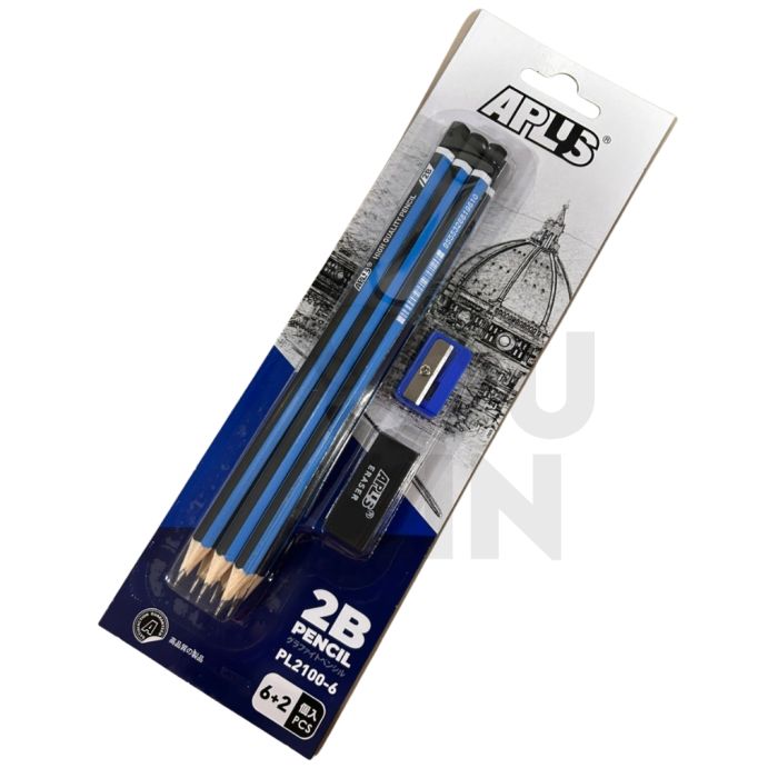 APLUS 2B Pencil 6+2's PL2100-6 