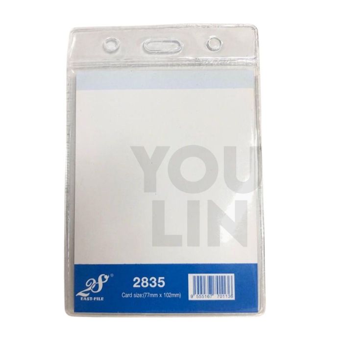 EAST-FILE PVC NAME BADGE 2835 (77 X 102MM, VERTICAL)