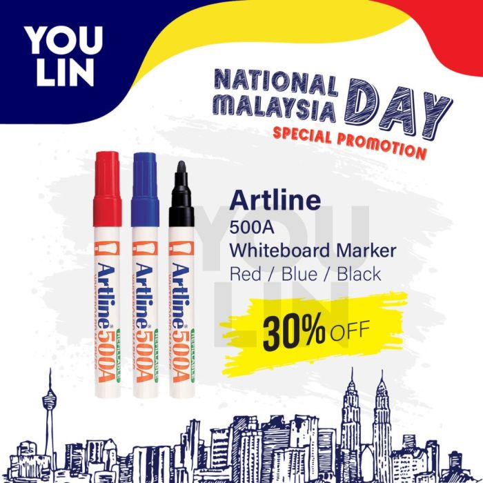 Artline 500A Whiteboard Marker Pen 2.0mm