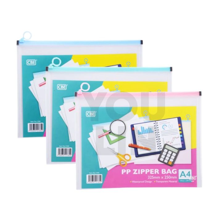 CBE 134A A4 PP Zipper Bag