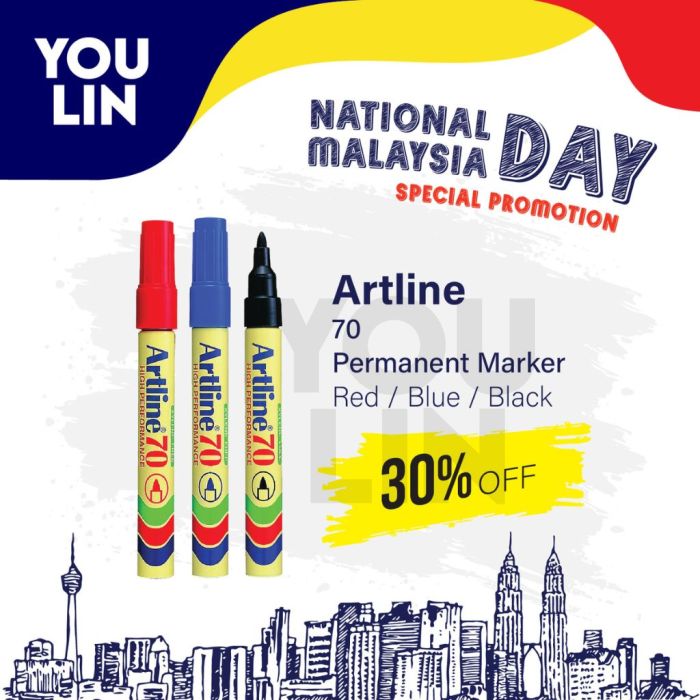 Artline 70 Permanent Marker Pen 1.5mm