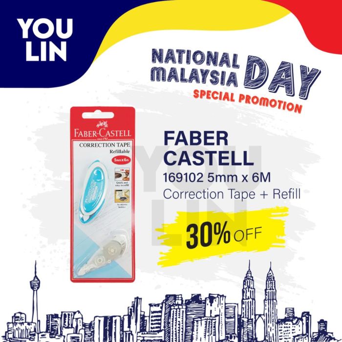 Faber Castell 169102 5MM X 6M C/Tape + Refill