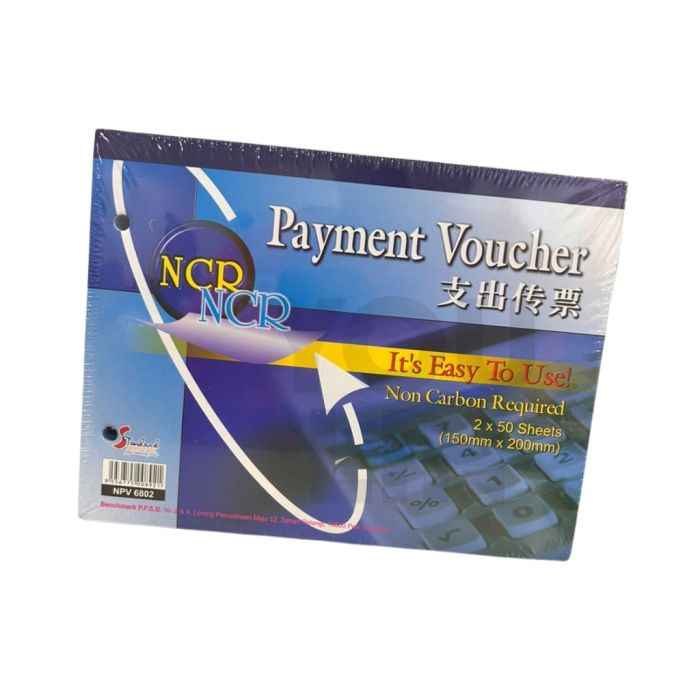 STANDARD 2 X 50'S 2PLY NCR PAYMENT VOUCHER