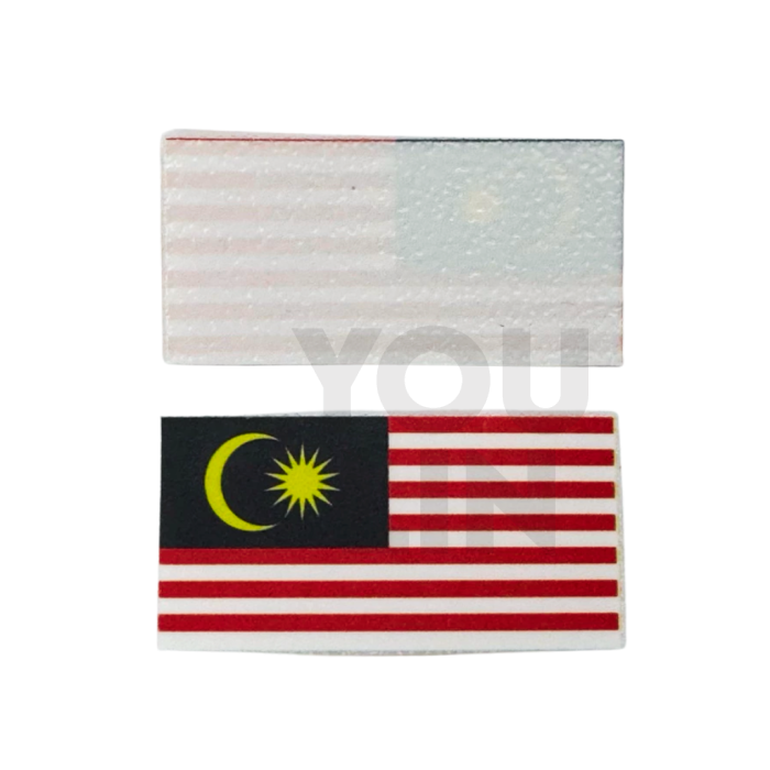 MALAYSIA FLAG BADGE - IRON-ON (5'S)