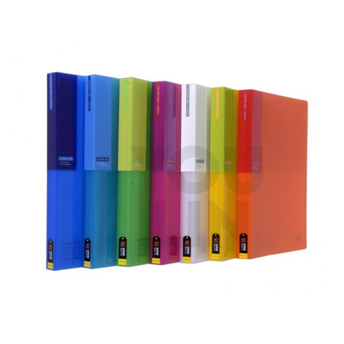 Kokuyo BI-Color Tag Clear Book 40 Pocket