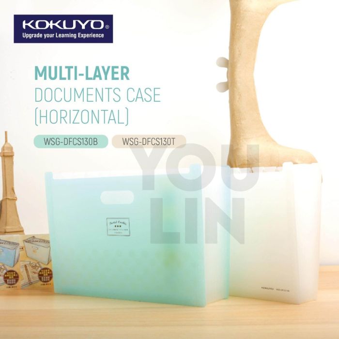 Kokuyo WSG-DFCS130 Document Case - Horizontal