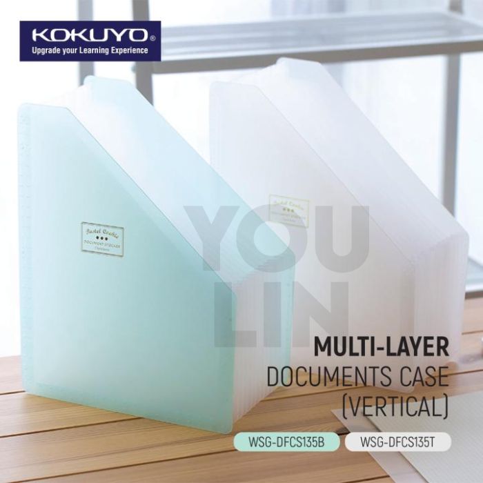 Kokuyo WSG-DFCS135 Document Case - Vertical