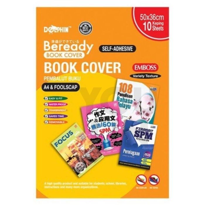 Dolphin DOL-CS039 Self-Adhesive Book Cover Emboss - 50 X 36CM