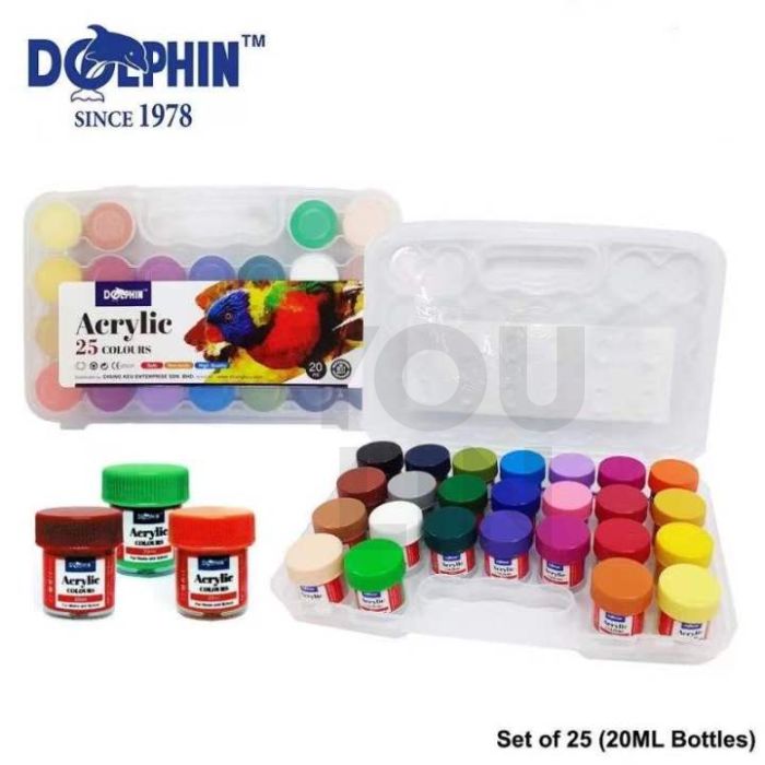 Dolphin DOL-AC618 Acrylic Color 20ML 25 Color