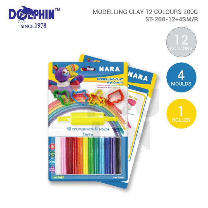 Dolphin Nara Round Stick Modeling Clay
