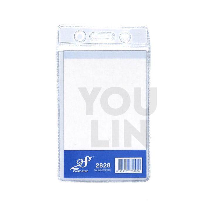 EAST-FILE PVC NAME BADGE 2828 (57 X 90MM, VERTICAL)