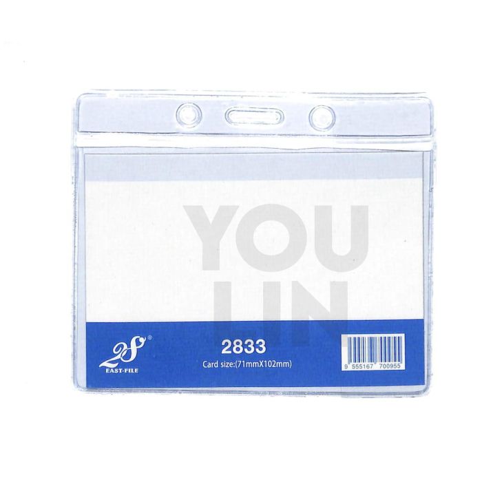 EAST-FILE PVC NAME BADGE 2833 (104 X 71MM, HORIZONTAL)
