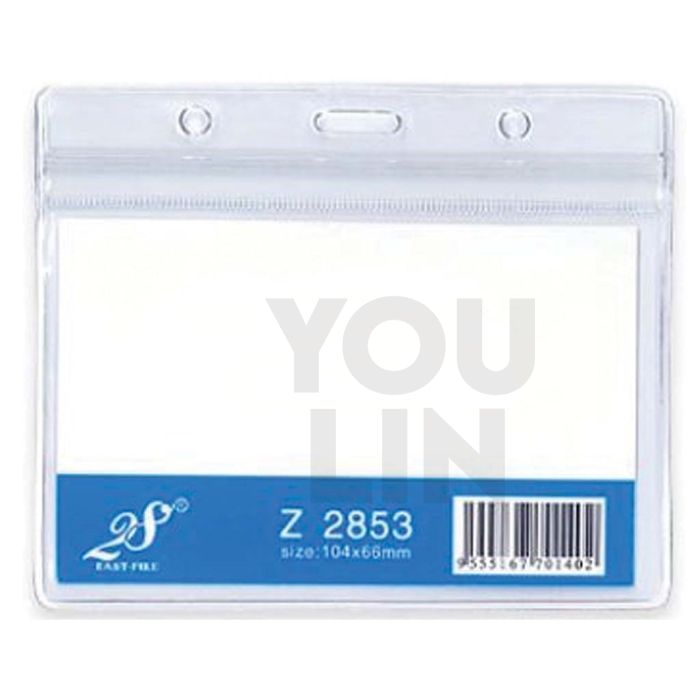 East-File 2853Z Name Badge With Plastic Zip
