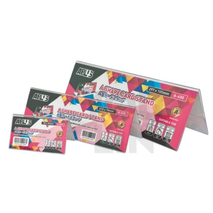 APLUS A'SHAPE CARD STAND 210MM X 75MM
