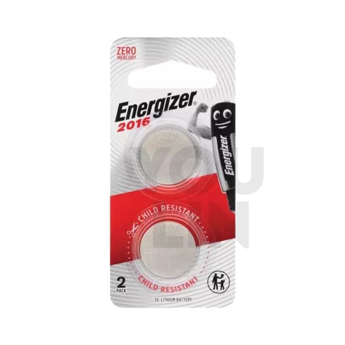 Energizer CR2016 BS2 Lithium Battery 2pc card