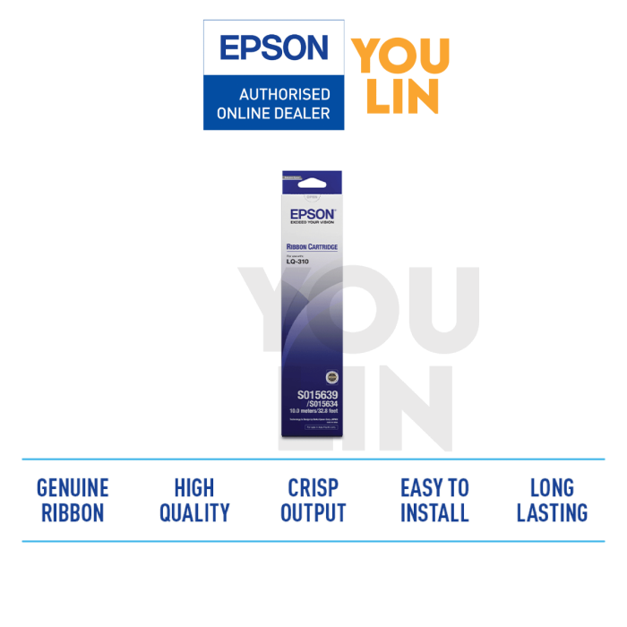 Epson LQ-310 Ribbon Cartridge (S015639)