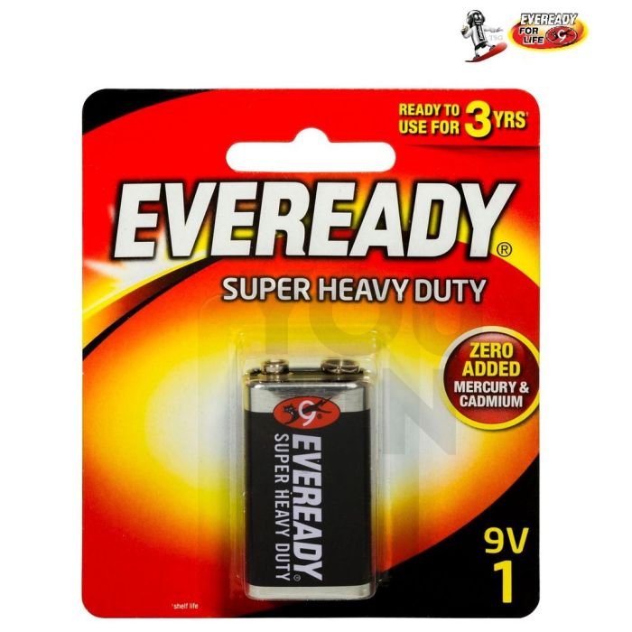 Eveready 1222BP1 9V Super Heavy Duty Battery