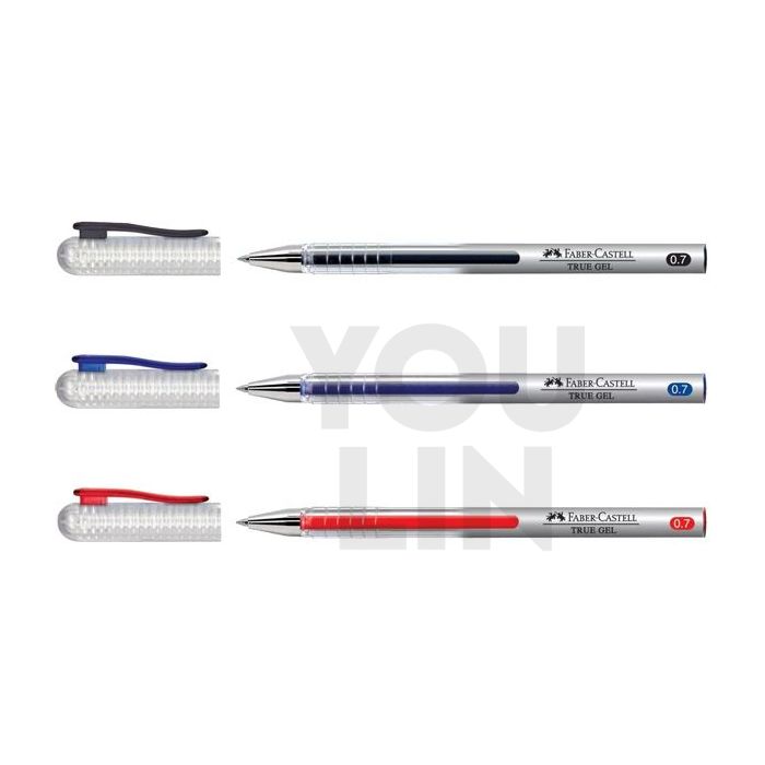Faber Castell 0.7MM True Gel Pen Red