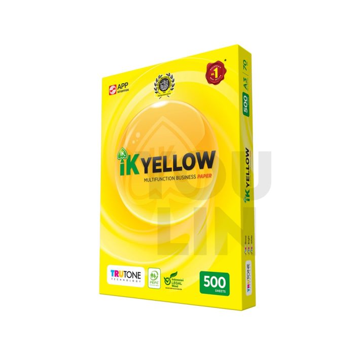 IK Yellow 70gsm A3 Paper 500's/ream