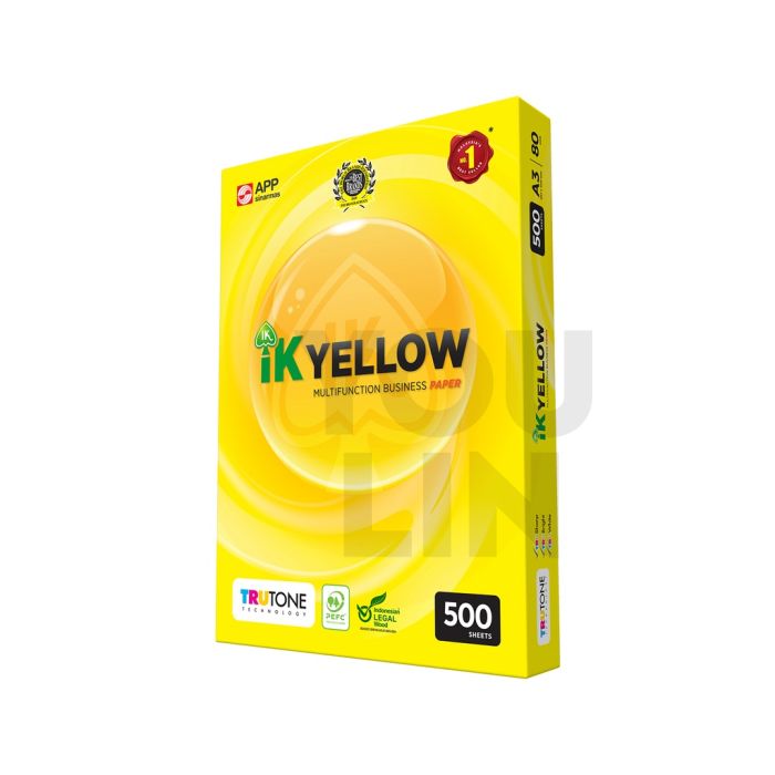 IK Yellow 80gsm A3 Paper 500's/ream