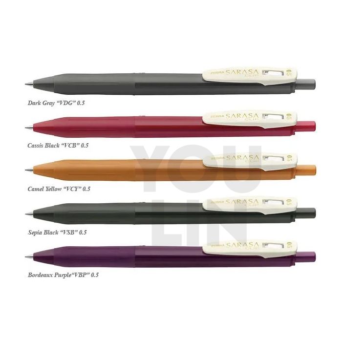 Zebra JJ15 Sarasa Clip Gel Pen 0.5MM - Vintage 2