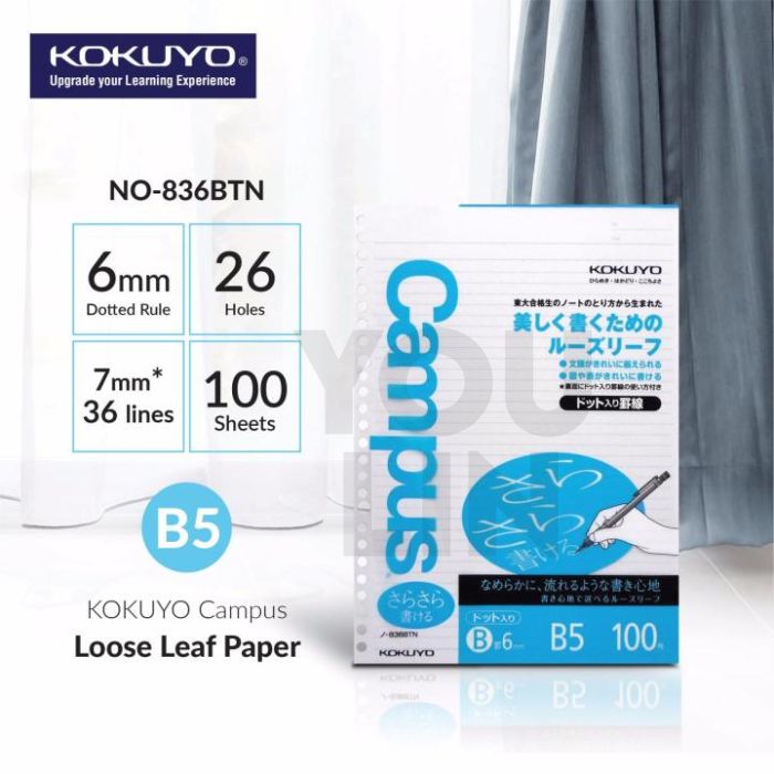 Kokuyo 836BTN Campus Loose Leaf Paper