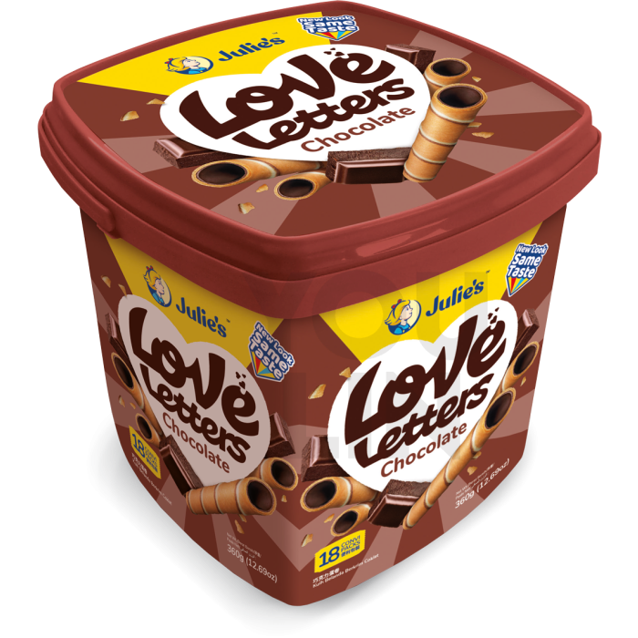Julie's Biscuit Love Letter Chocolate 705G