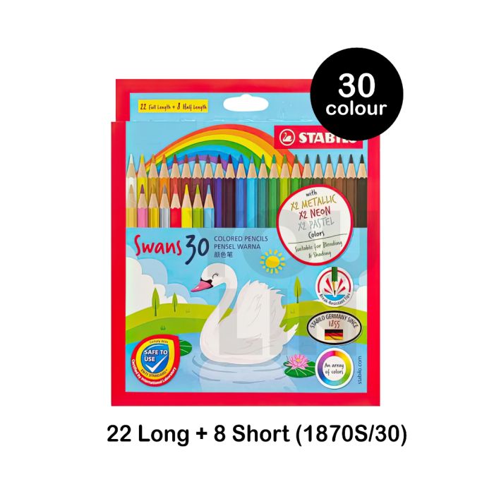 STABILO 1870S/30 30C RAINBOW COLOUR PENCIL