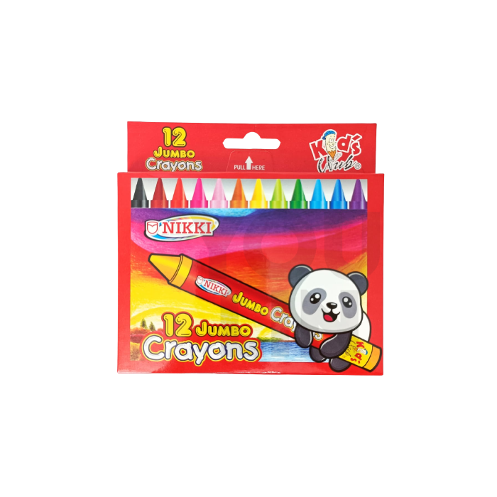 Nikki NC-1312 Jumbo Crayon 12 Colour