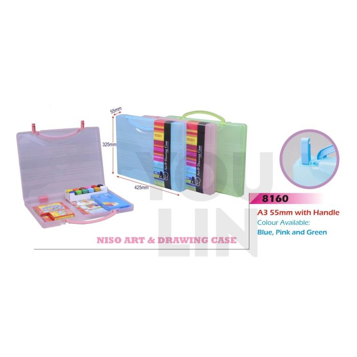 Niso 8160 55MM Drawing Case With Handle A3