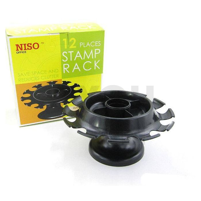 Niso 8250 Rubber Stamp Rack 12 Holes