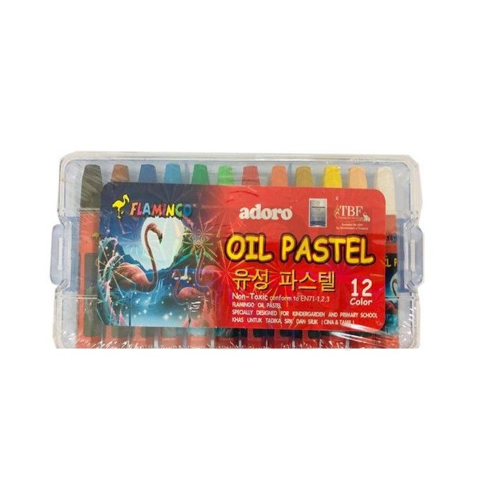 Flamingo Oil Pastel 12 Colour