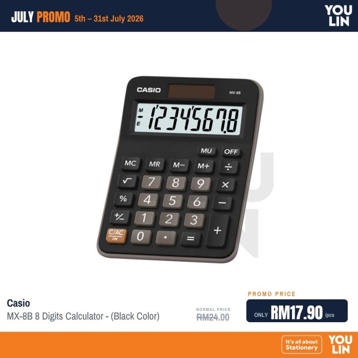 Casio Calculator 8 Digits MX-8B