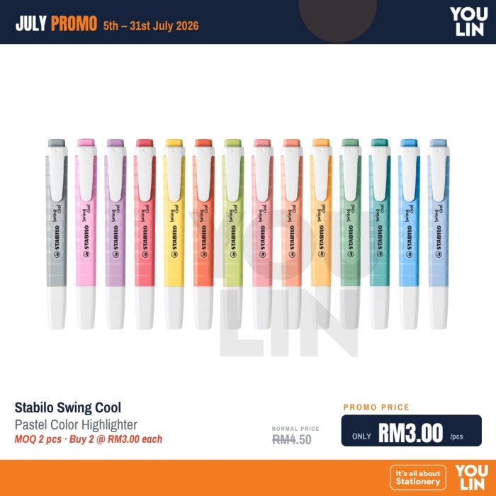 STABILO Swing Cool Highlighter - Pastel Color