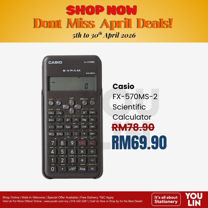 Casio Scientific Calculator FX-570MS-2