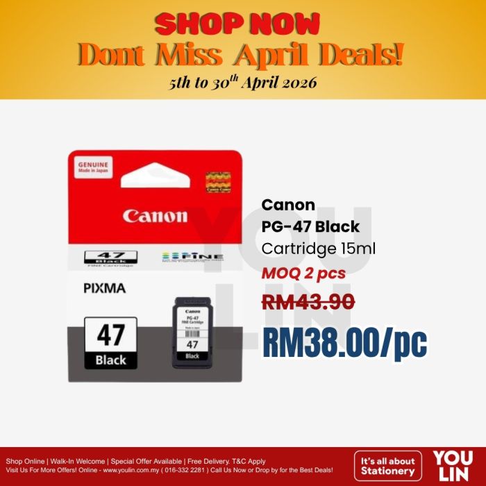 Canon PG-47 Black Ink Cartridge