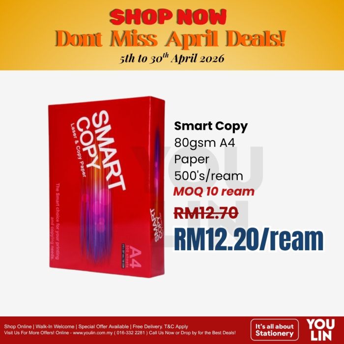 Smart Copy 80gsm A4 Paper 500's