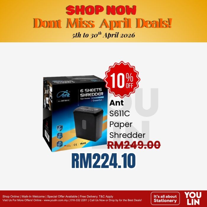 ANT S611C Paper Shredder