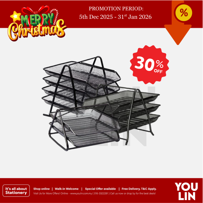 APLUS DT-004 4 Tier Metal Document Tray