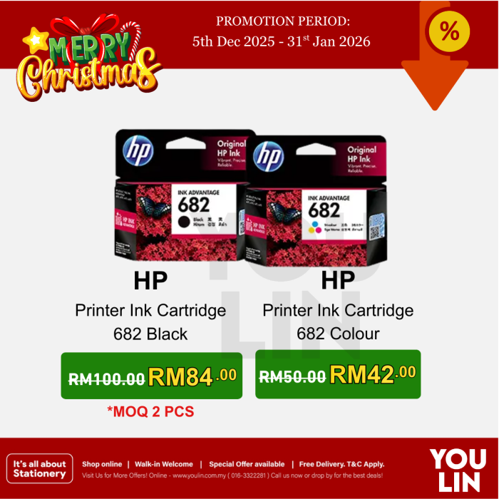 HP Ink Cartridge 682-Colour