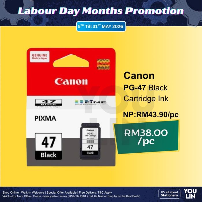 Canon PG-47 Black Ink Cartridge