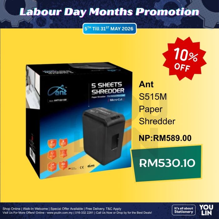 ANT S515M Micro Cut Paper Shredder