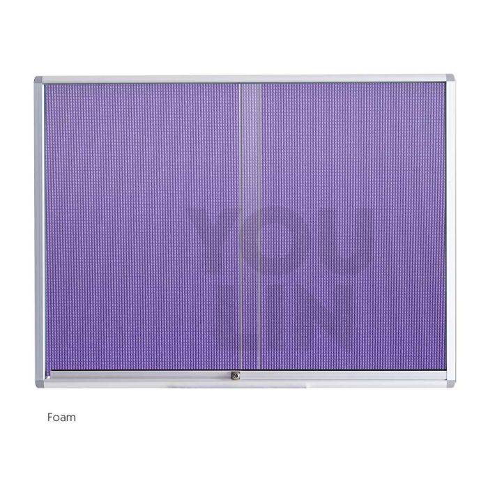 WriteBest Aluminum Frame Foam Sliding Glass Notice Board