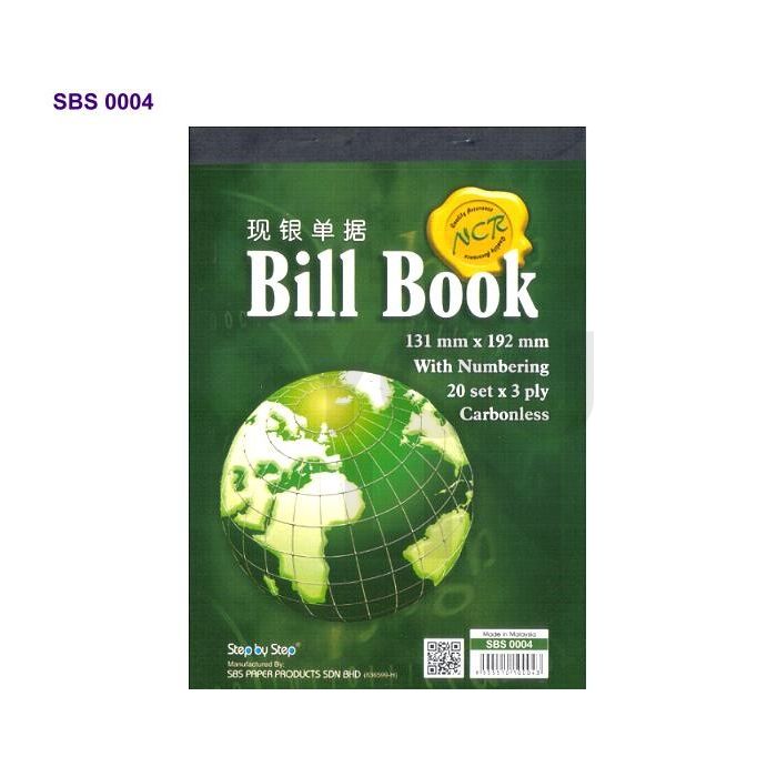 SBS 0004 5 X 8 BILL BOOK (20 X 3)