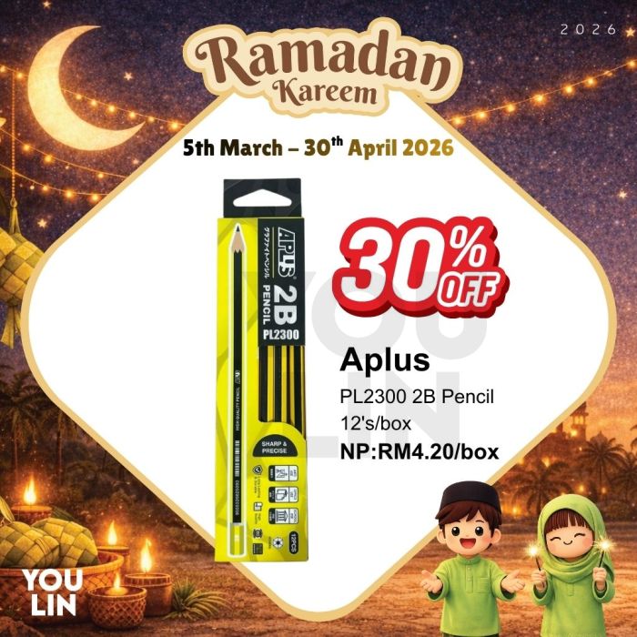 APLUS 2B Pencil PL2300 - 12'S/Box