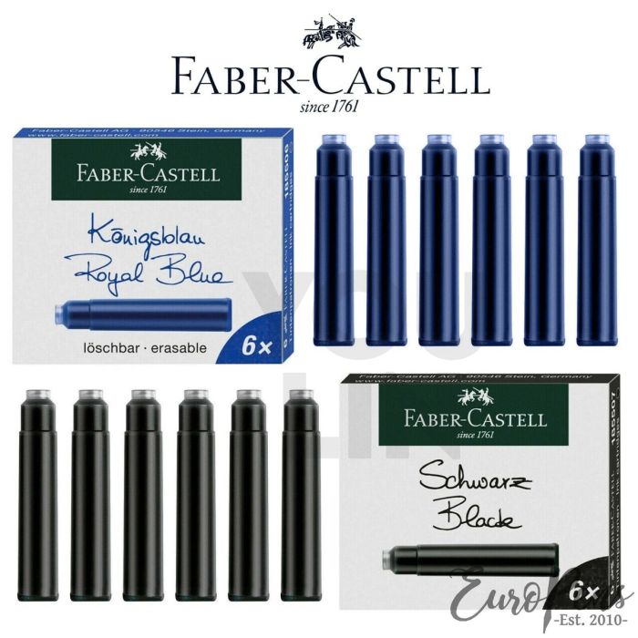 Faber Castell Fountain Pen Ink Cartridge 6Pcs